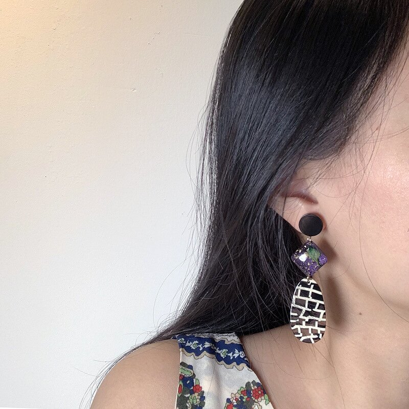 Drop Earrings Manufacturer - OEM Custom S925 & Geometric Retro Style