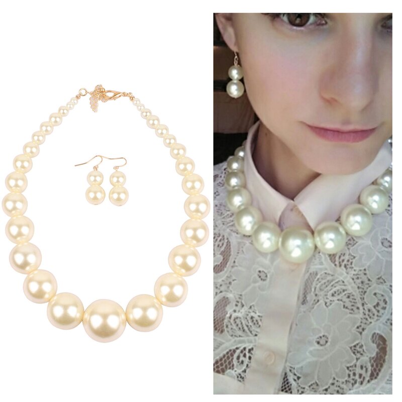Jewelry Set Factory - Bulk Custom Choker & Big Pearl Necklace