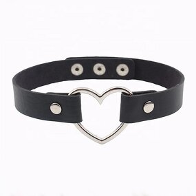 Choker Necklace Manufacturer - OEM Custom PU Leather & Heart Charm