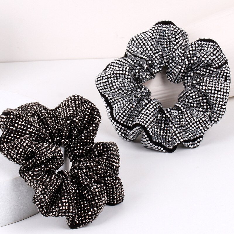 Hair Scrunchy Factory - OEM Custom Bling Diamond & Fabric Hair Ring