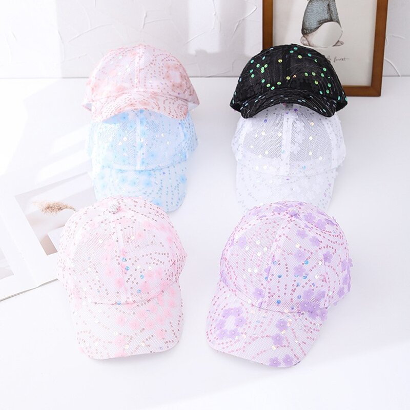 Baseball Cap Manufacturer - OEM Custom Mesh & Sequins Sunshade