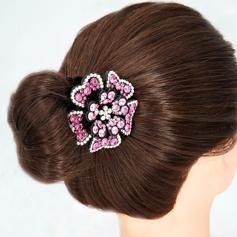 Hair Scrunchy Manufacturer - OEM Custom Velvet & Rhinestone Flowers