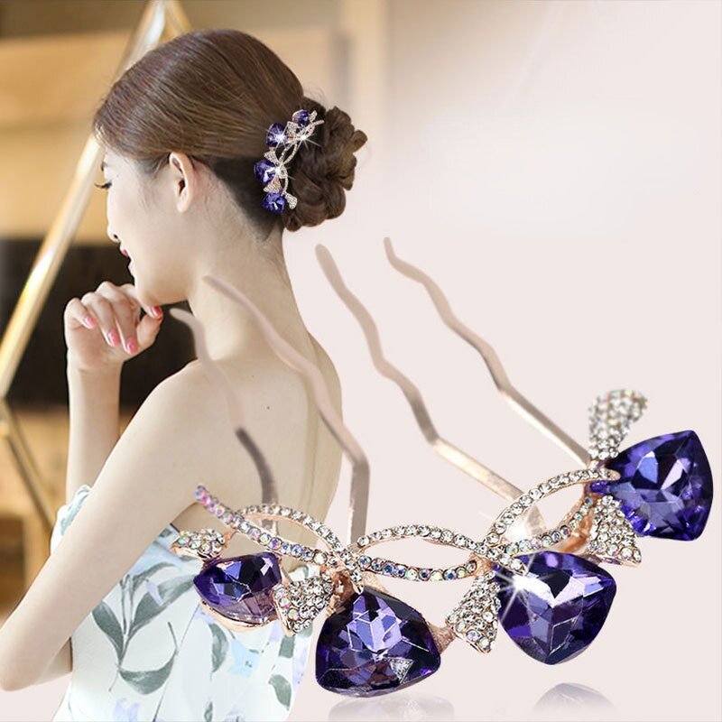 Hair Comb Manufacturer - Custom Women Bun Hairpin & Stone Jewelry
