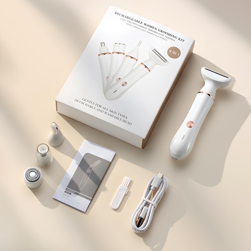 Hair Removal Epilator Manufacturer - OEM 4 in 1 USB Razor