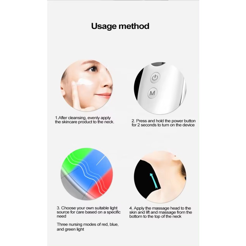 Neck Lift Device Factory - OEM 3 Color LED Light Therapy