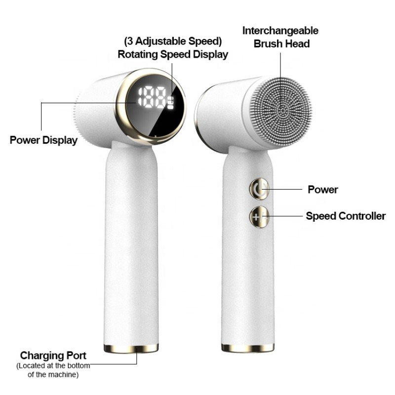 Facial Scrub Brush Manufacturer - OEM Electric Vibrating Brush