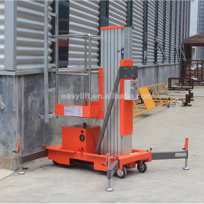 Single Mast Man Lift Manufacturer - Cleaning Outdoor Work Lift