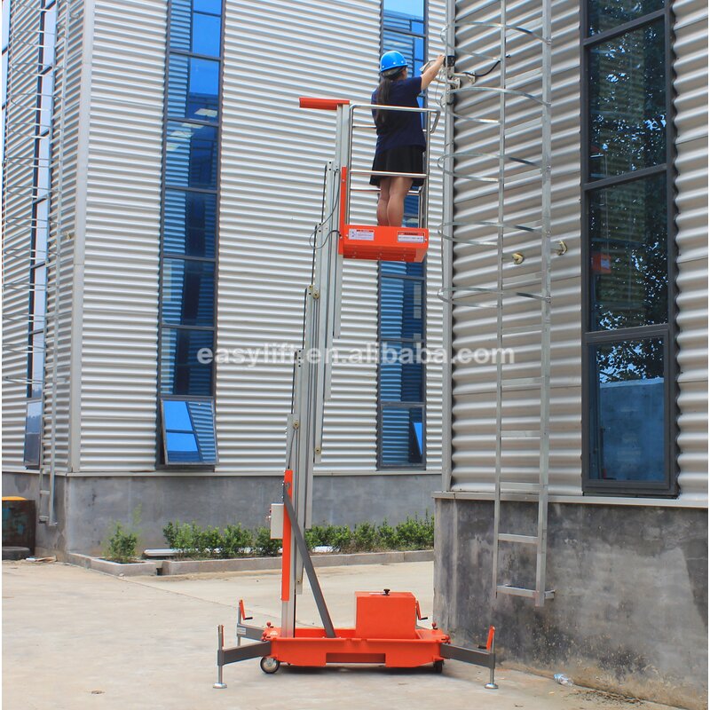 Single Mast Man Lift Manufacturer - Cleaning Outdoor Work Lift