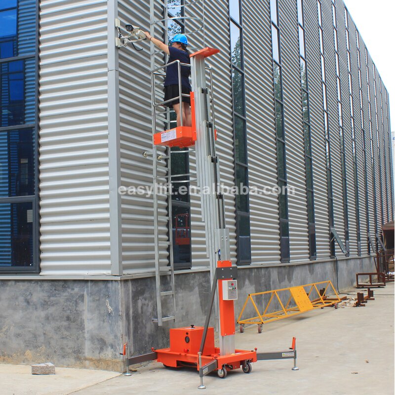 Single Mast Man Lift Manufacturer - Cleaning Outdoor Work Lift
