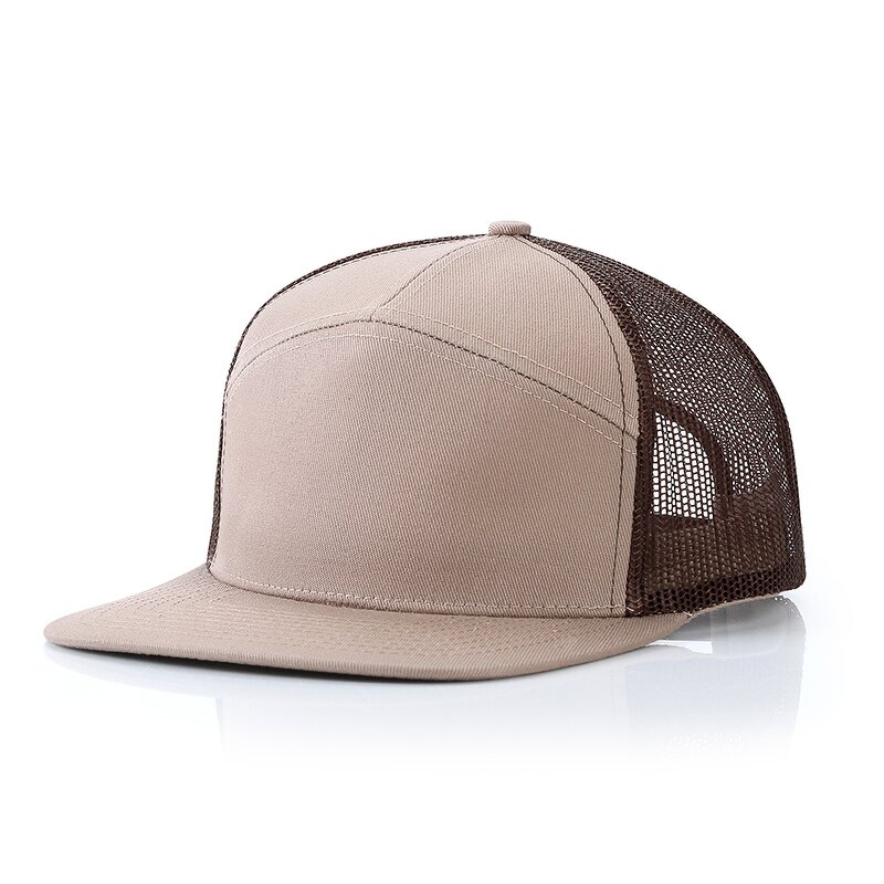 Mesh Snapback Factory - OEM/ODM Custom 7 Panel Flat Brim