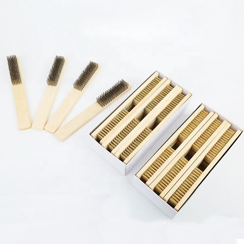 Copper Wire Brush Factory - OEM/ODM Custom Beech Wooden Handle Brush