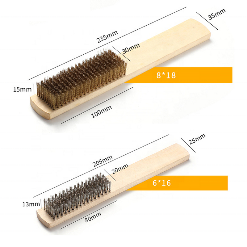 Copper Wire Brush Factory - OEM/ODM Custom Beech Wooden Handle Brush