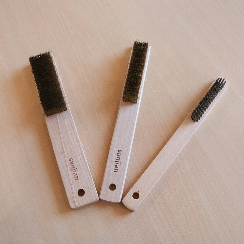 Copper Wire Brush Factory - OEM/ODM Custom Beech Wooden Handle Brush