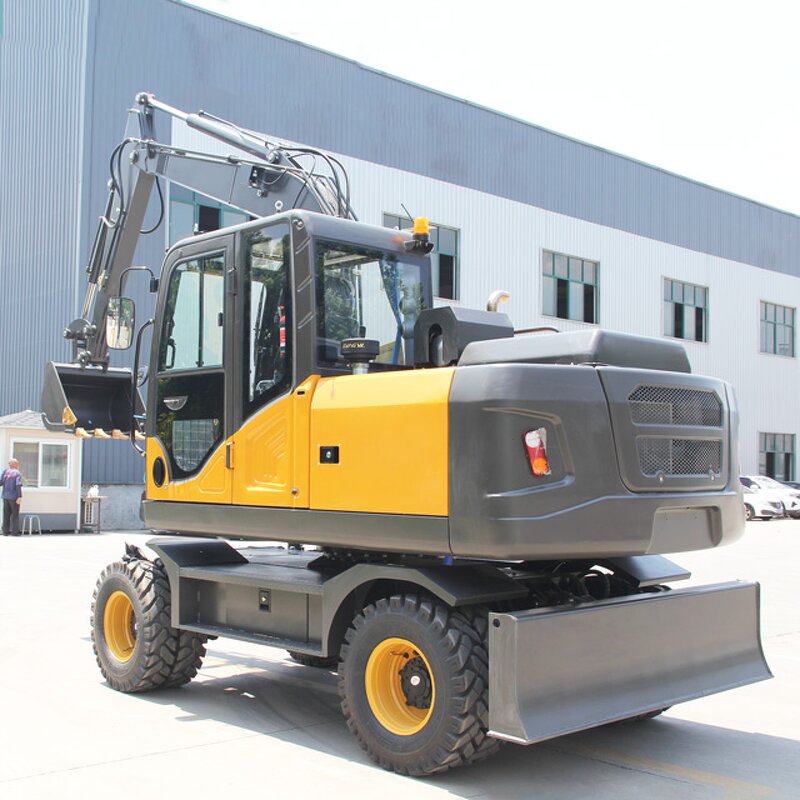 Wheel Excavator Manufacturer - Cheap 7.5 Ton Diesel With Cab