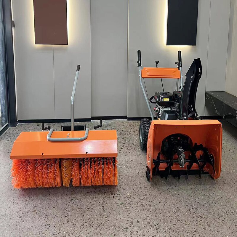 Snowplow Factory - Efficient Electric Start Sidewalk Mini Sweeper