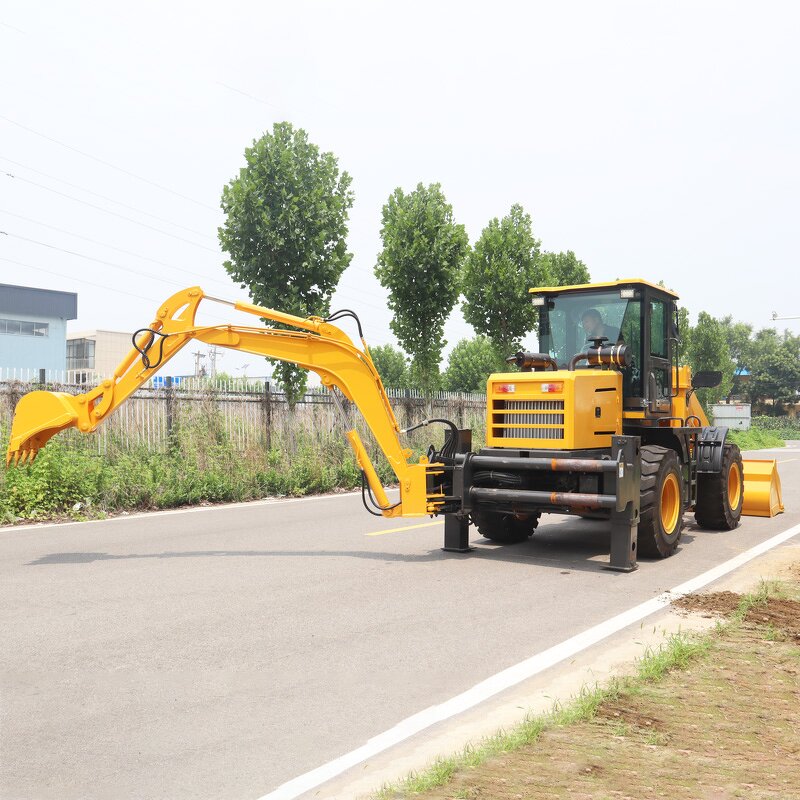 Backhoe Loader Factory - Long Arm 2.5 Ton Huge Capacity