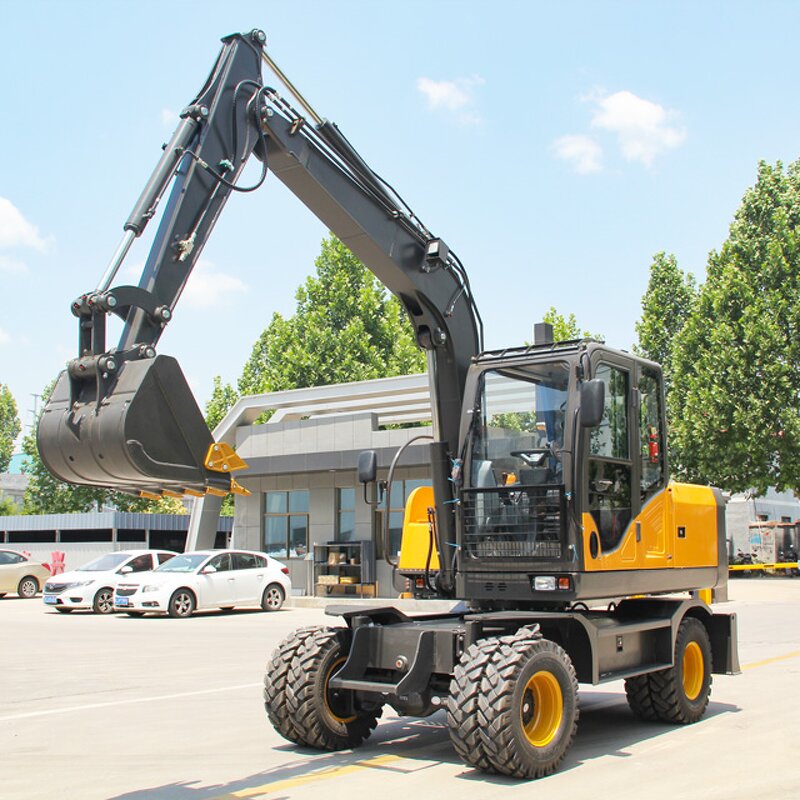 Wheel Excavator Factory - 7 Ton Earth-moving Hydraulic
