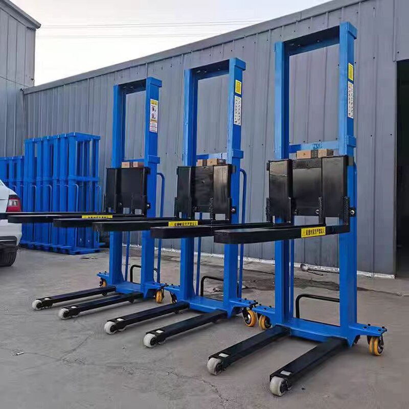 Portable Forklift Factory - OEM/ODM 500kg Self Loading Manual Stacker