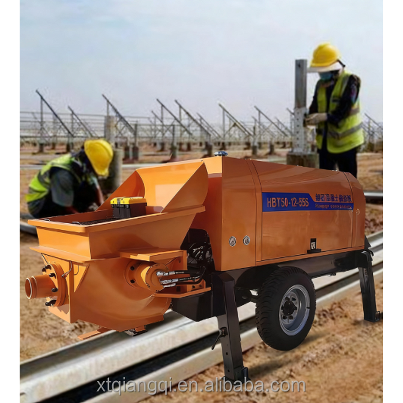 Concrete Trailer Pump Manufacturer - OEM/ODM 12m³/h High Efficiency Pump