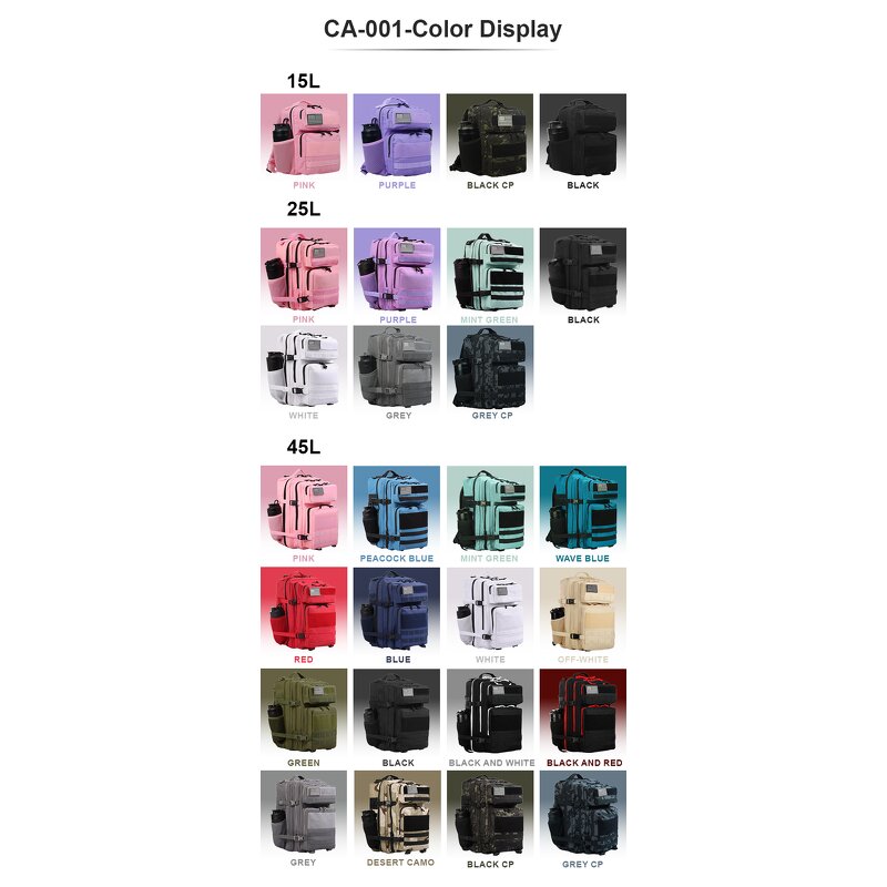 Tactical Backpack Factory - OEM Custom 45L Camouflage Hunting Gym Bag