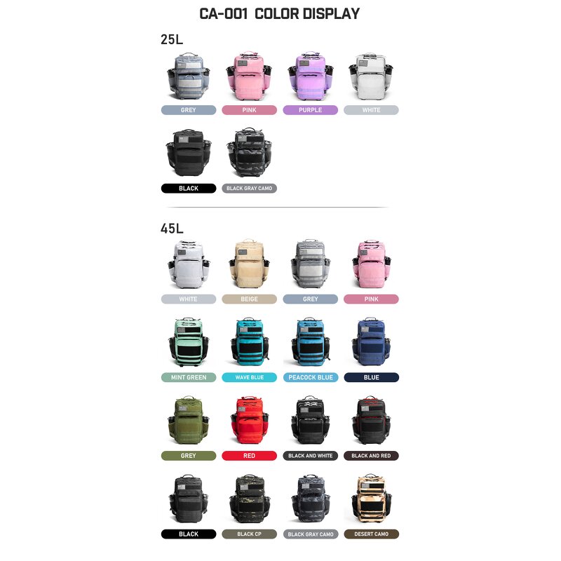 Tactical Backpack Manufacturer - Custom 45L Waterproof Molle Gym Bag