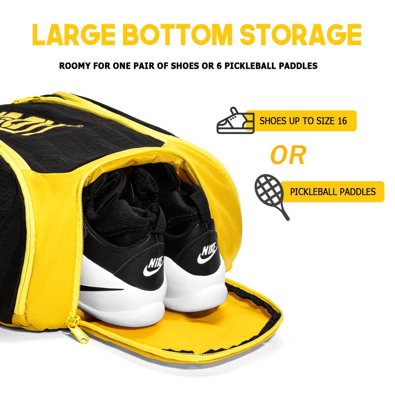Racket Backpack Factory - 45L Waterproof Polyester Pickleball Padel Bag