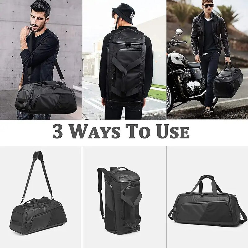 Gym Duffle Bag Factory - Custom Logo Waterproof Weekender Bag with Shoe Compartment