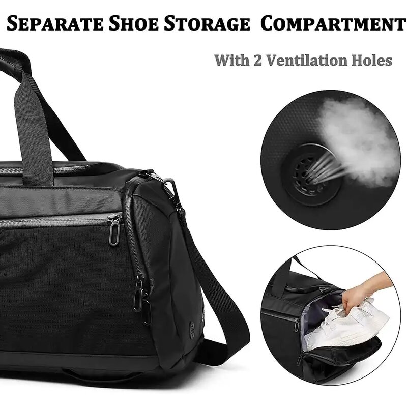 Gym Duffle Bag Factory - Custom Logo Waterproof Weekender Bag with Shoe Compartment