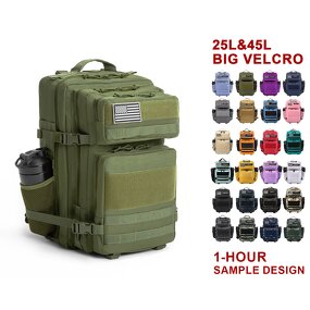 Tactical Gym Backpack Factory - OEM Custom Velcro Patch Sports Backpack