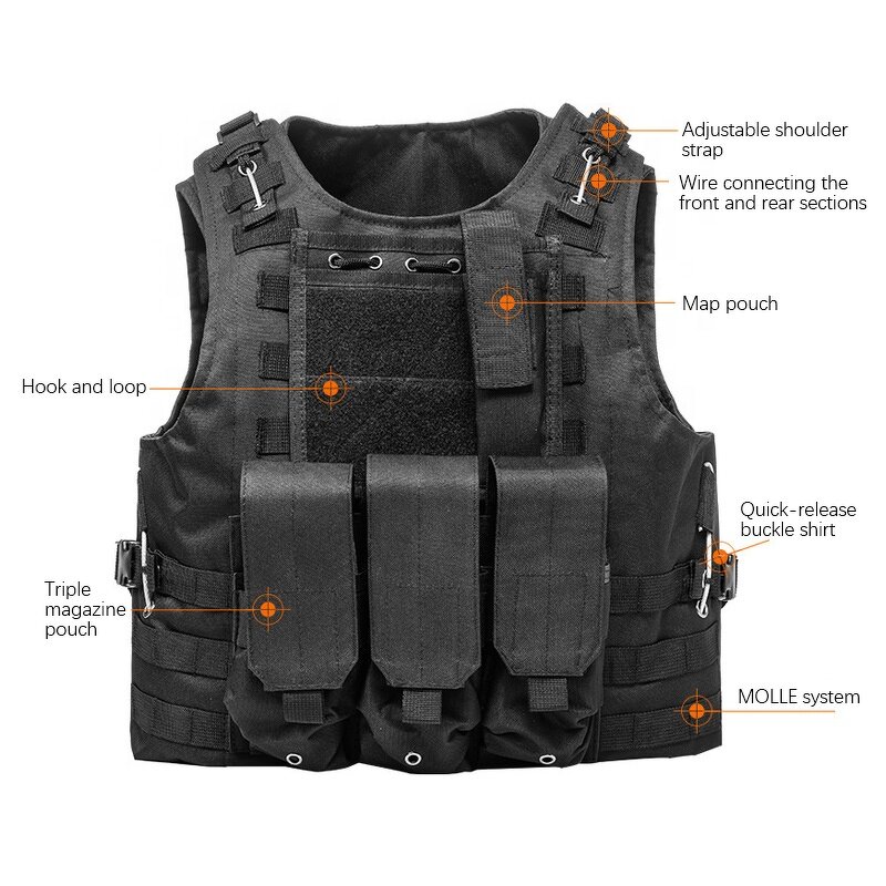 Tactical Vest Supplier - OEM Custom Quick Release MOLLE Camouflage