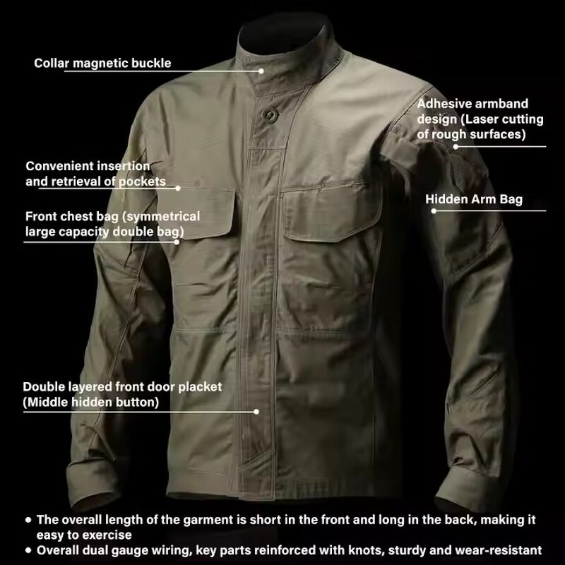 Tactical Shirt Factory - Men's Multi-Functional Nylon Quick-Dry