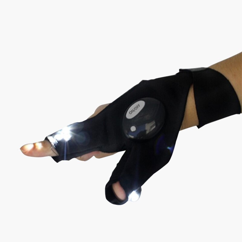 LED Gloves Factory - Fingerless Fishing Rescue Flashlight Outdoor
