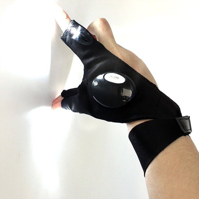 LED Gloves Factory - Fingerless Fishing Rescue Flashlight Outdoor