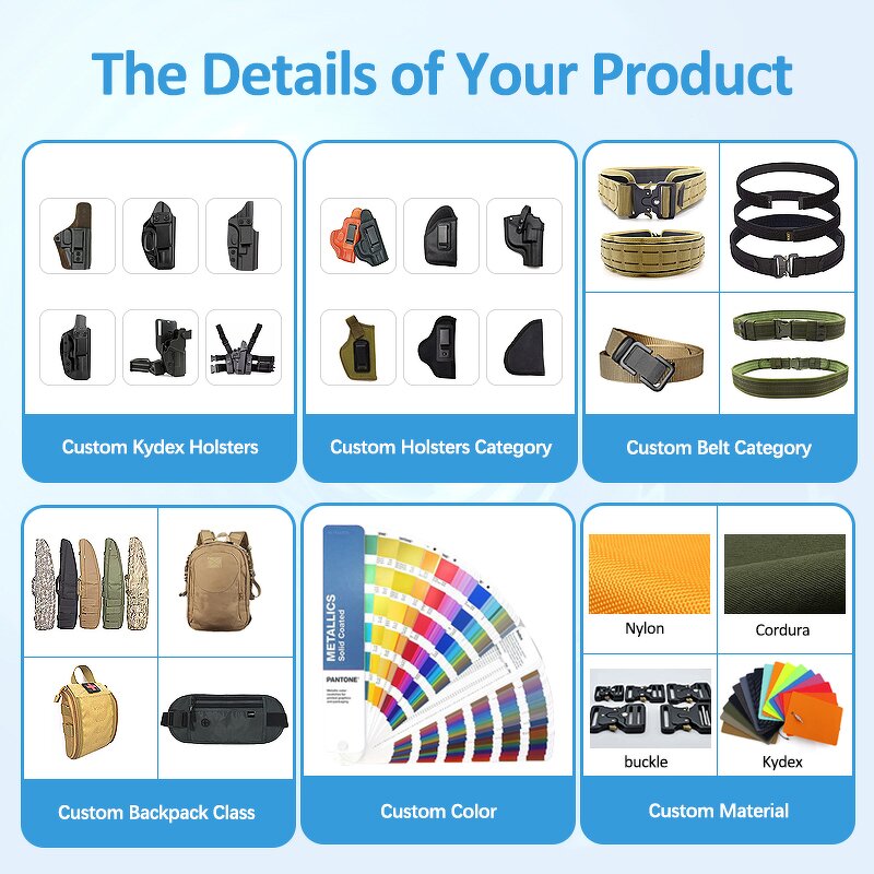 Gun Holster Factory - OEM Custom Breathable MOLLE Waist Belt