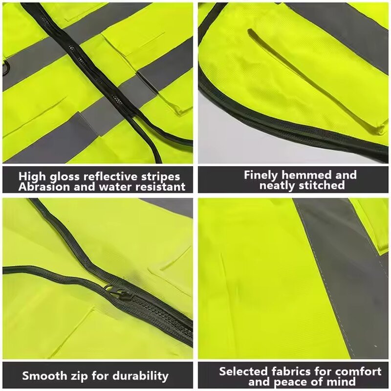 Safety Vest Factory - Wholesale High Visibility Neon Yellow Running