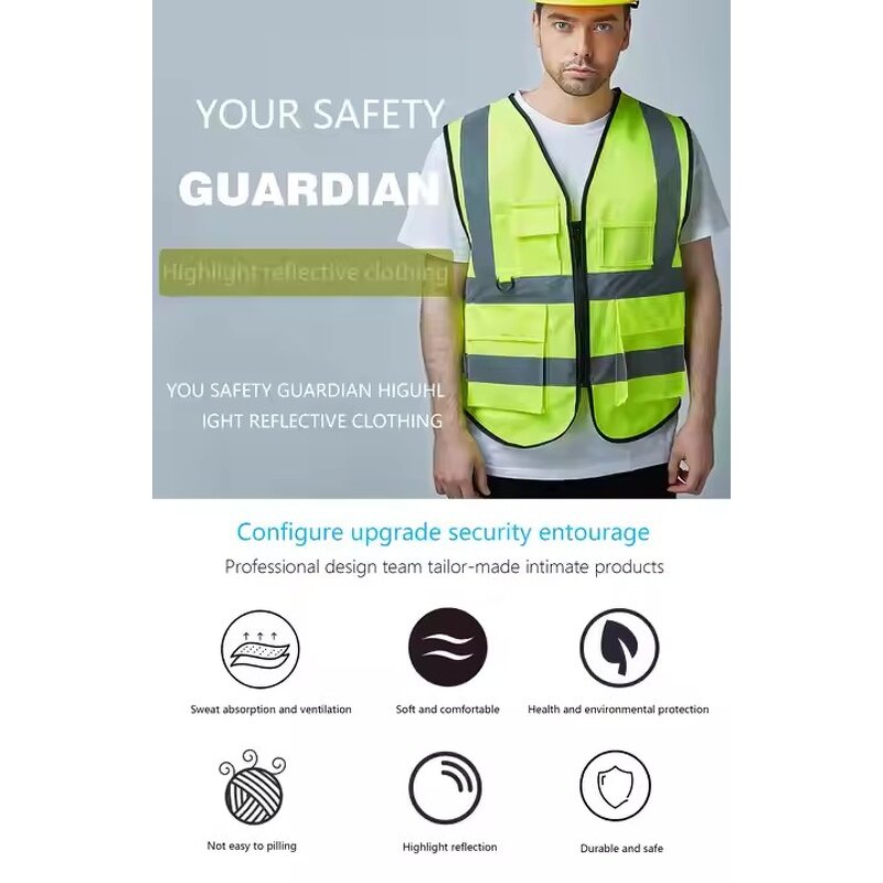 Safety Vest Factory - Wholesale High Visibility Neon Yellow Running