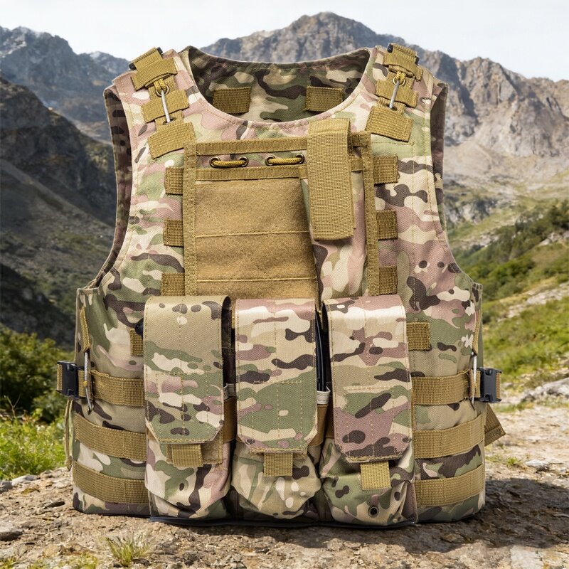 Tactical Vest Supplier - OEM Custom Quick Release MOLLE Camouflage