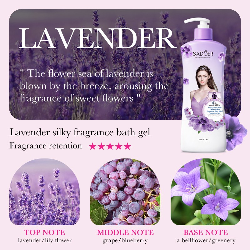 Bath Lotion Manufacturer - OEM Lavender Fragrant Cleanse