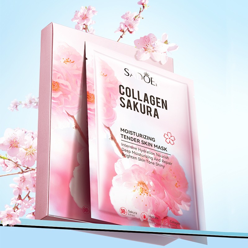 Facial Mask Manufacturer - OEM Collagen Sakura Whitening