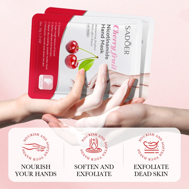 Hand Mask Factory - OEM Cherry Nicotinamide Exfoliating