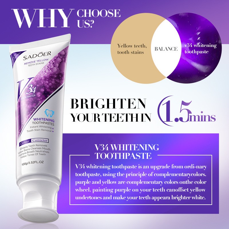 Toothpaste Factory - OEM V34 Whitening Deep Clean