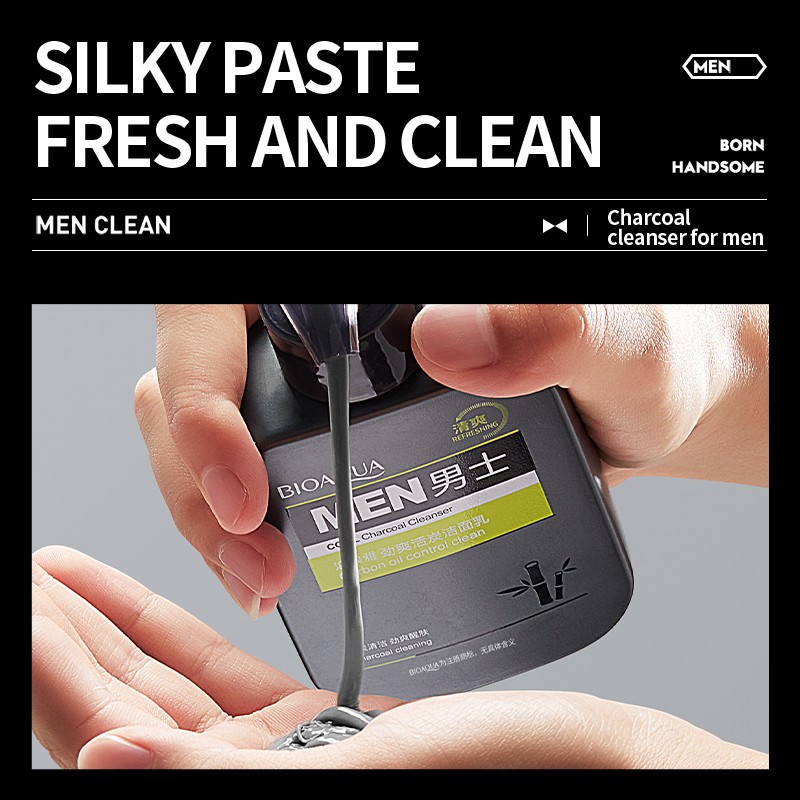 Face Cleanser Manufacturer - OEM Activated Charcoal Men