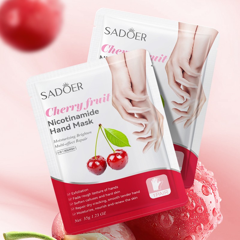 Hand Mask Factory - OEM Cherry Nicotinamide Exfoliating