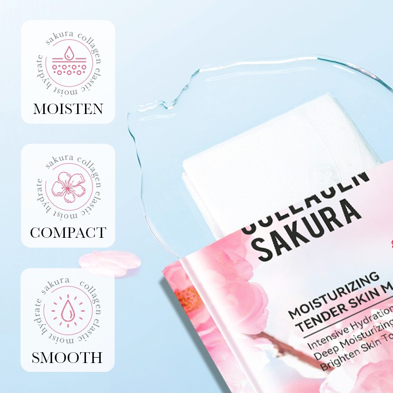 Facial Mask Manufacturer - OEM Collagen Sakura Whitening