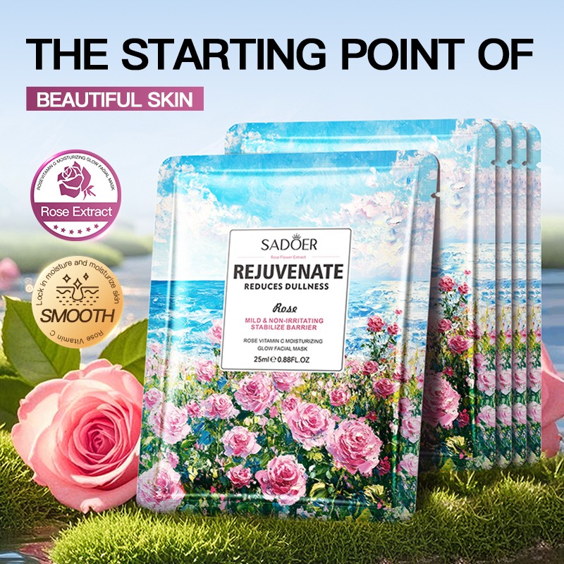 Facial Mask Manufacturer - OEM Rose Vitamin C Rejuvenating