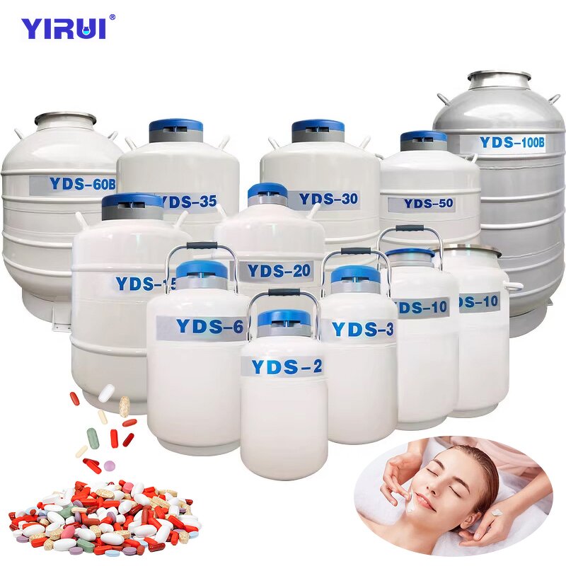 Liquid Nitrogen Storage Tank Factory - 10L Caliber 80 Cryogenic Lab