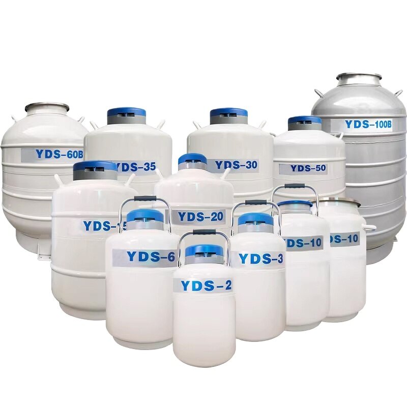 Liquid Nitrogen Storage Tank Factory - 10 Liter Cow Semen Cryogenic