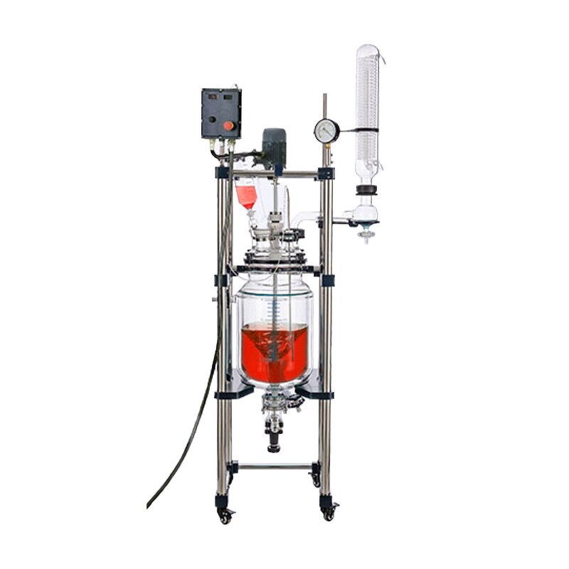 Glass Reactor Supplier - 100L Explosion Proof Lifting Rotating