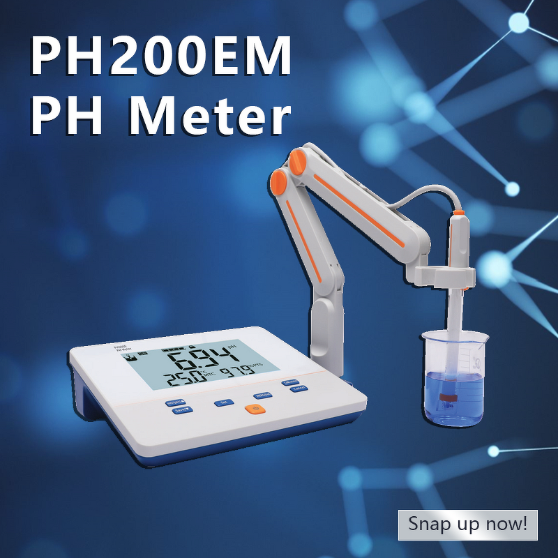 PH Meter Manufacturer - Yiruikeji PH 200EM High Resolution Lab