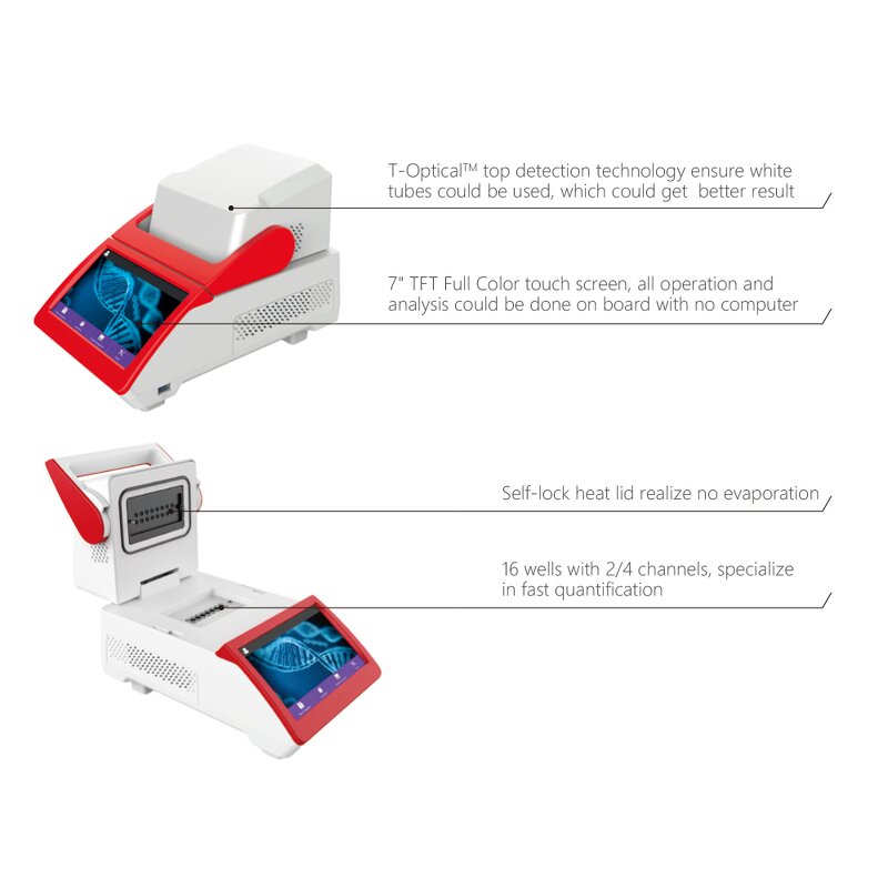 Real-time QPCR System Factory - Portable Multi-Channel FAM VIC HEX